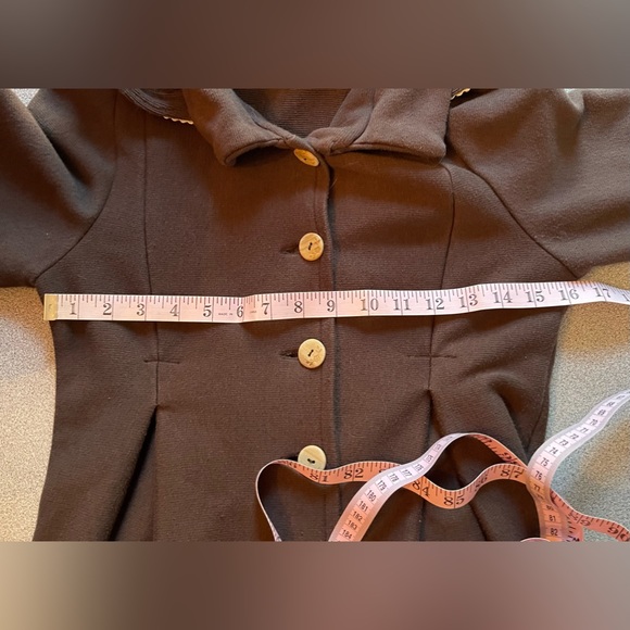 Brown & Cream Lace Witchy Victorian/ Prairie Style Handmade Jacket - Picture 8 of 10